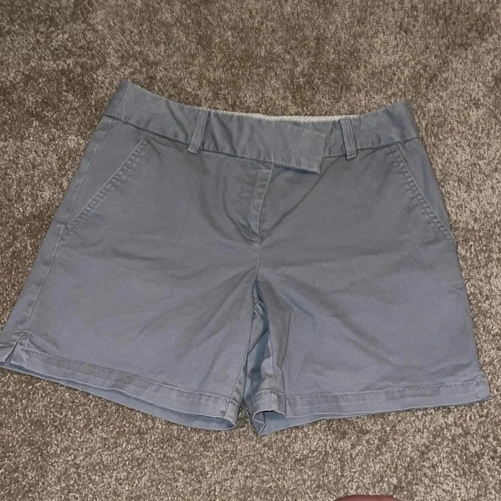 LOFT Blue Cotton Blend Womens Shorts
